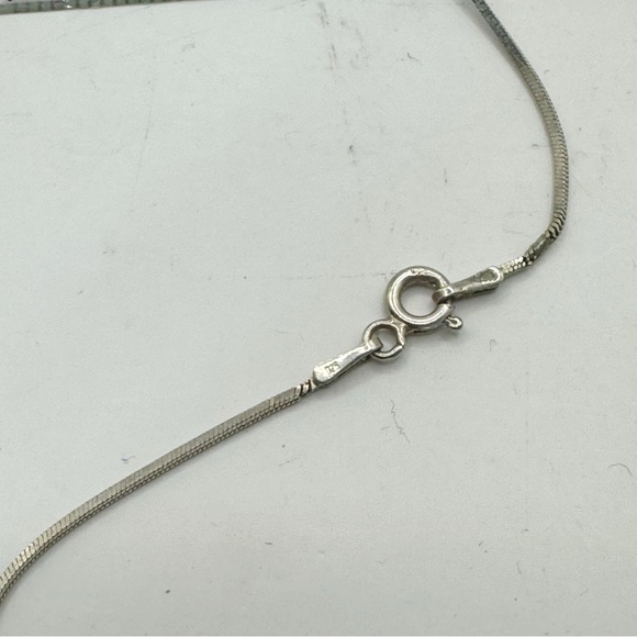 Sterling silver dragonfly necklace with opal inlay wings whimsical art nouveau - Picture 7 of 9